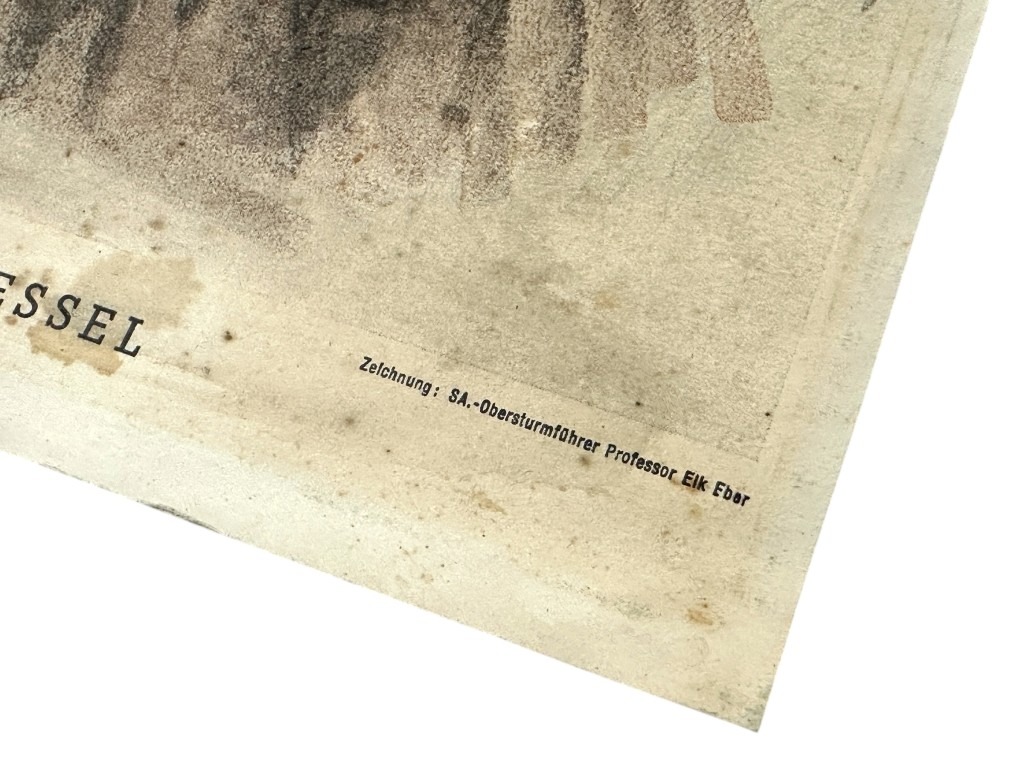 Original WWII German Horst Wessel poster - Image 5