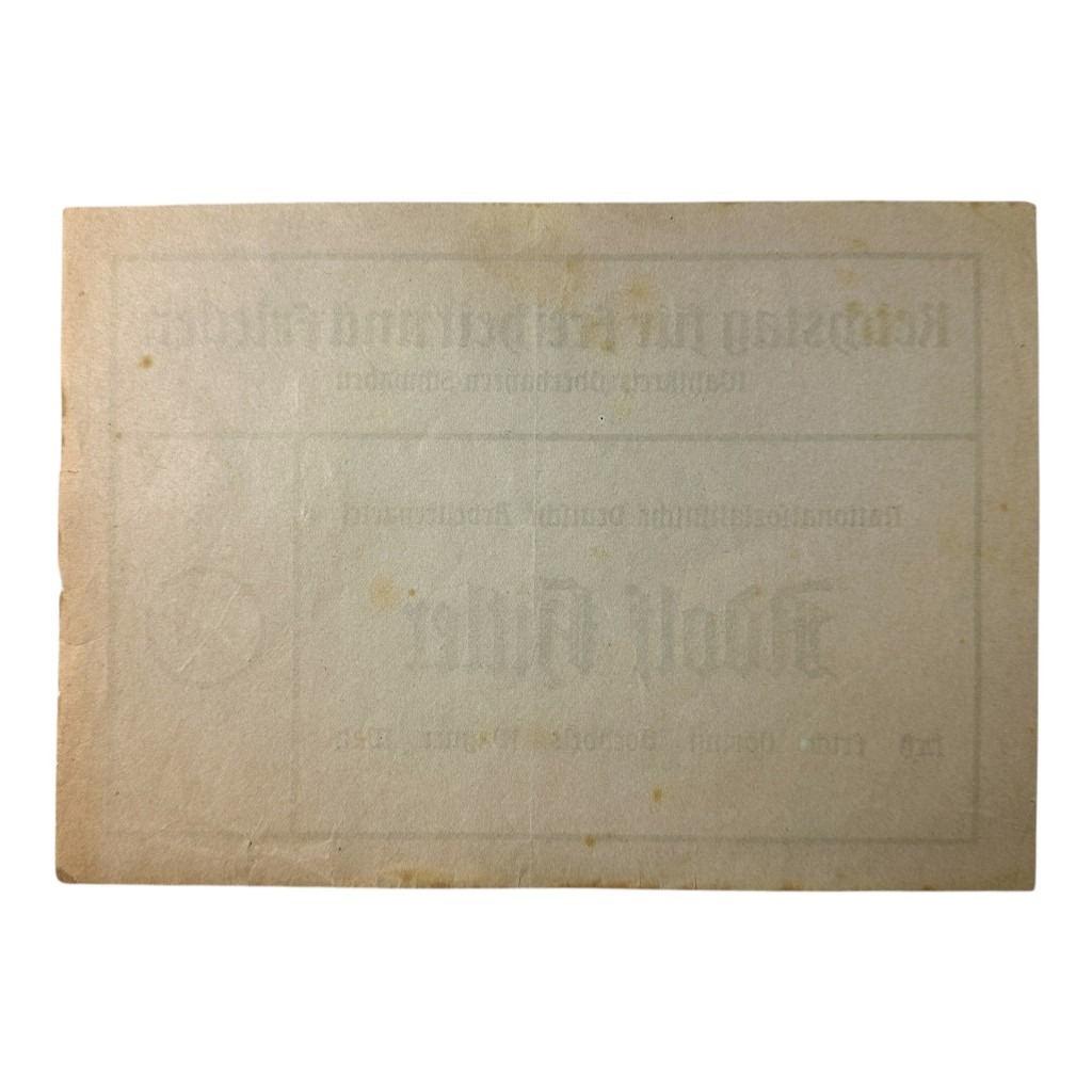 Original WWII German 'Adolf Hitler' ballot paper - Image 2