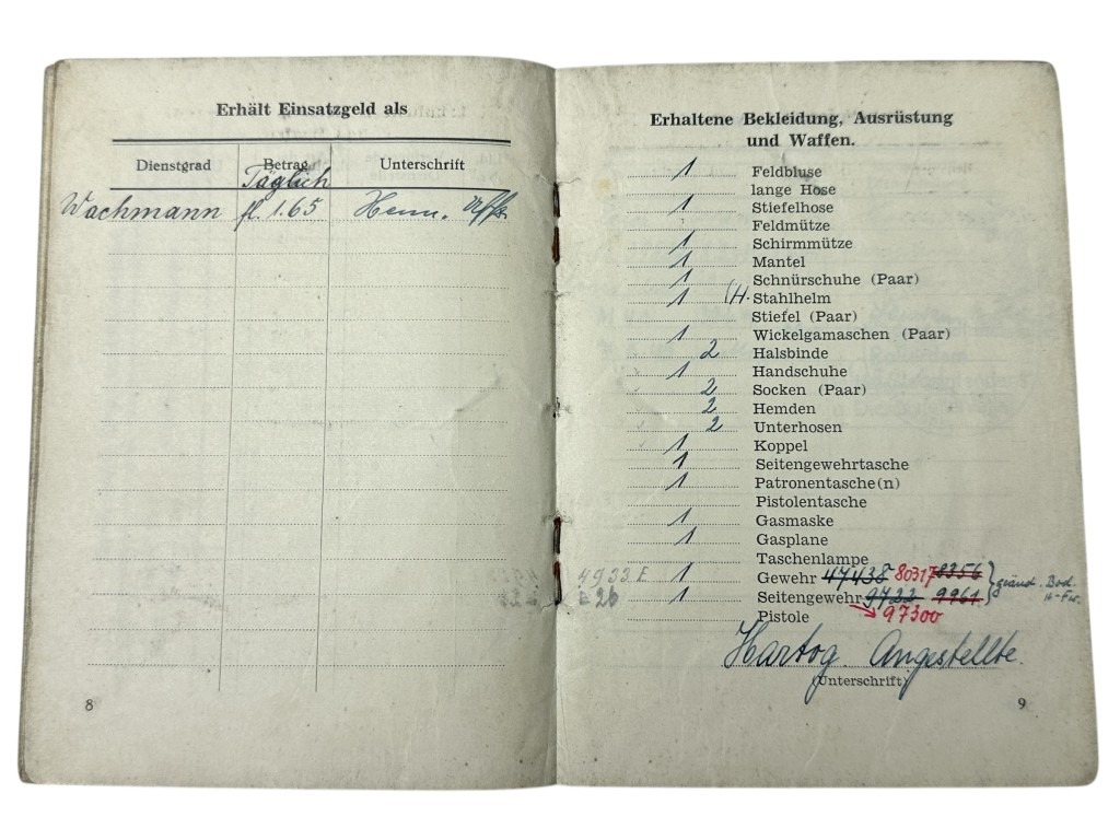 Original WWII German Personalausweisbuch Wachabteilung Niederlande - Zeist & Rotterdam - Image 10