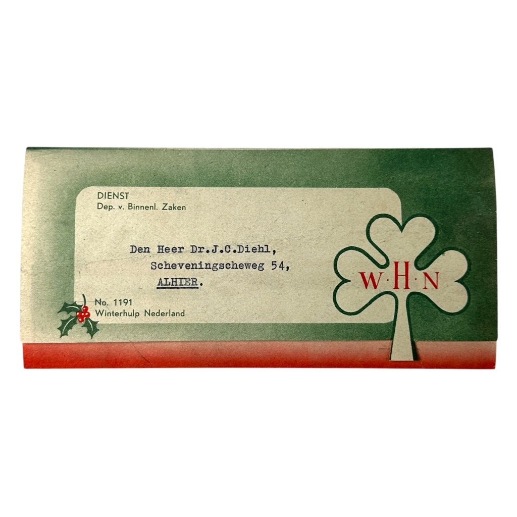 Original WWII Dutch Winterhulp Nederland flyer Christmas 1942 - Image 5