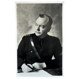 Original WWII Dutch NSB Anton Mussert postcard