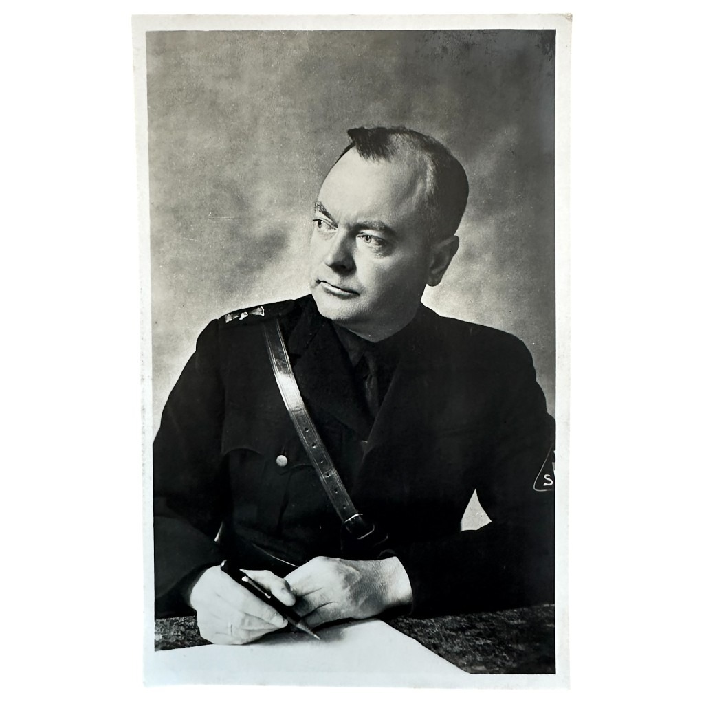 Original WWII Dutch NSB Anton Mussert postcard
