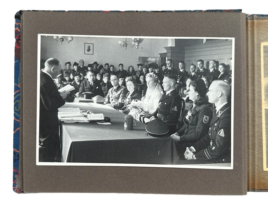 Original WWII Dutch SS wedding photo album