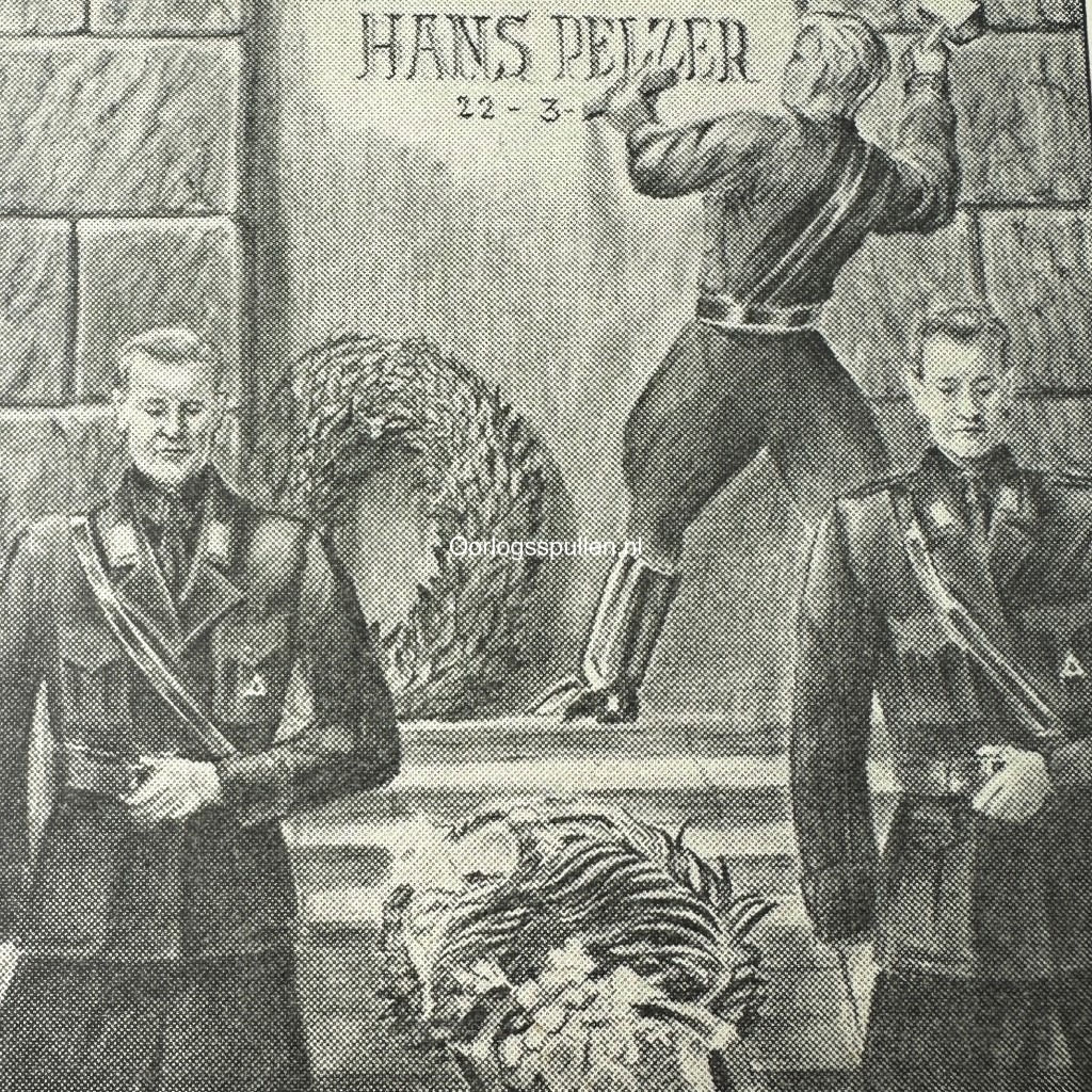 Original WWII Dutch NSB postcard regarding Peter Ton, Hendrik Koot and Hans Pelzer