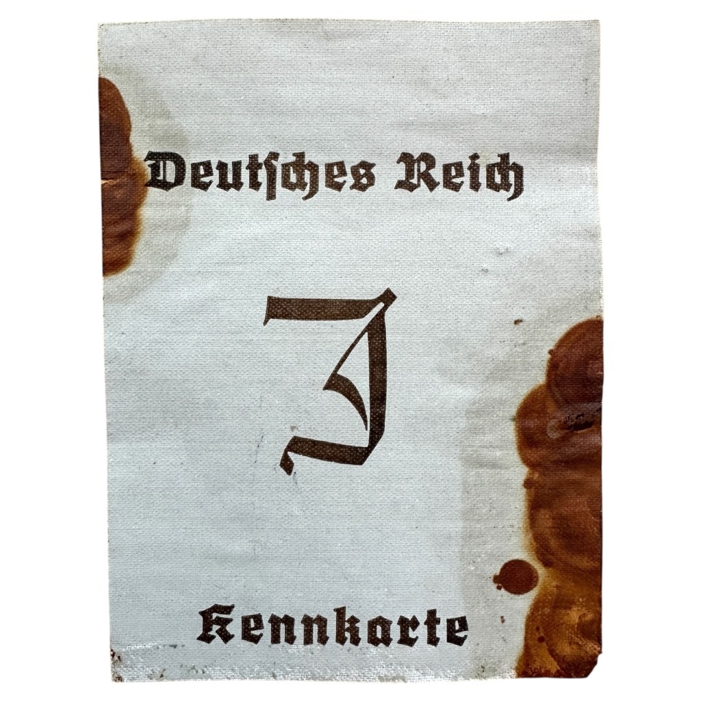 Original WWII German front of Jewish Kennkarte