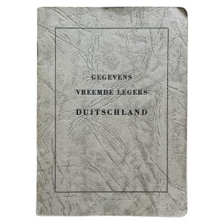 Original Pre 1940 Dutch army recognition booklet 'German uniforms and insignia'