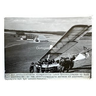 Original WWII German NSFK/HJ glider photo