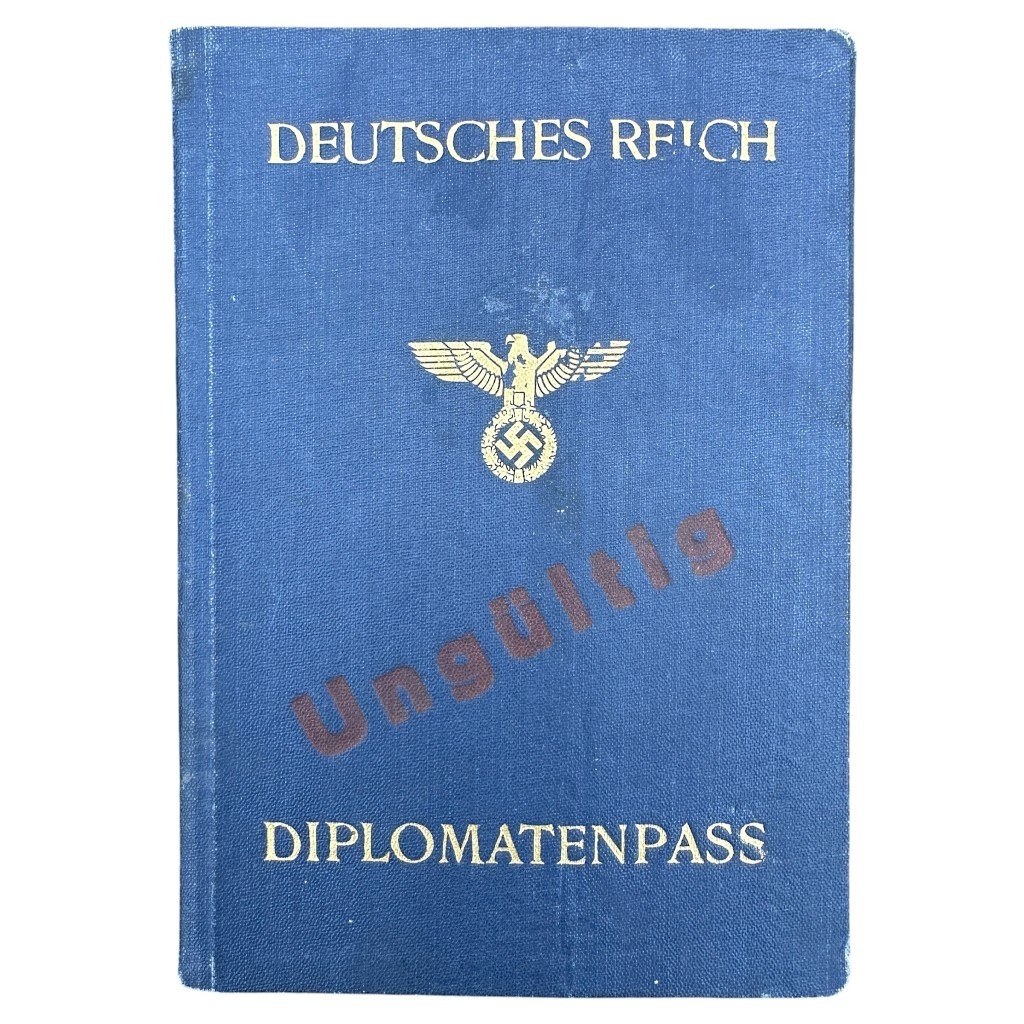 Original WWII German diplomatic pass