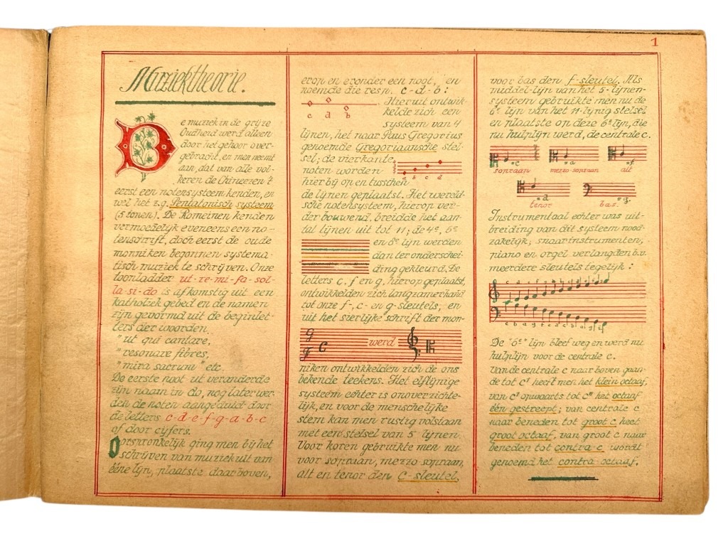 Original 1945 Dutch Waffen-SS volunteer POW camp Harskamp hand drawn songbook - Image 3