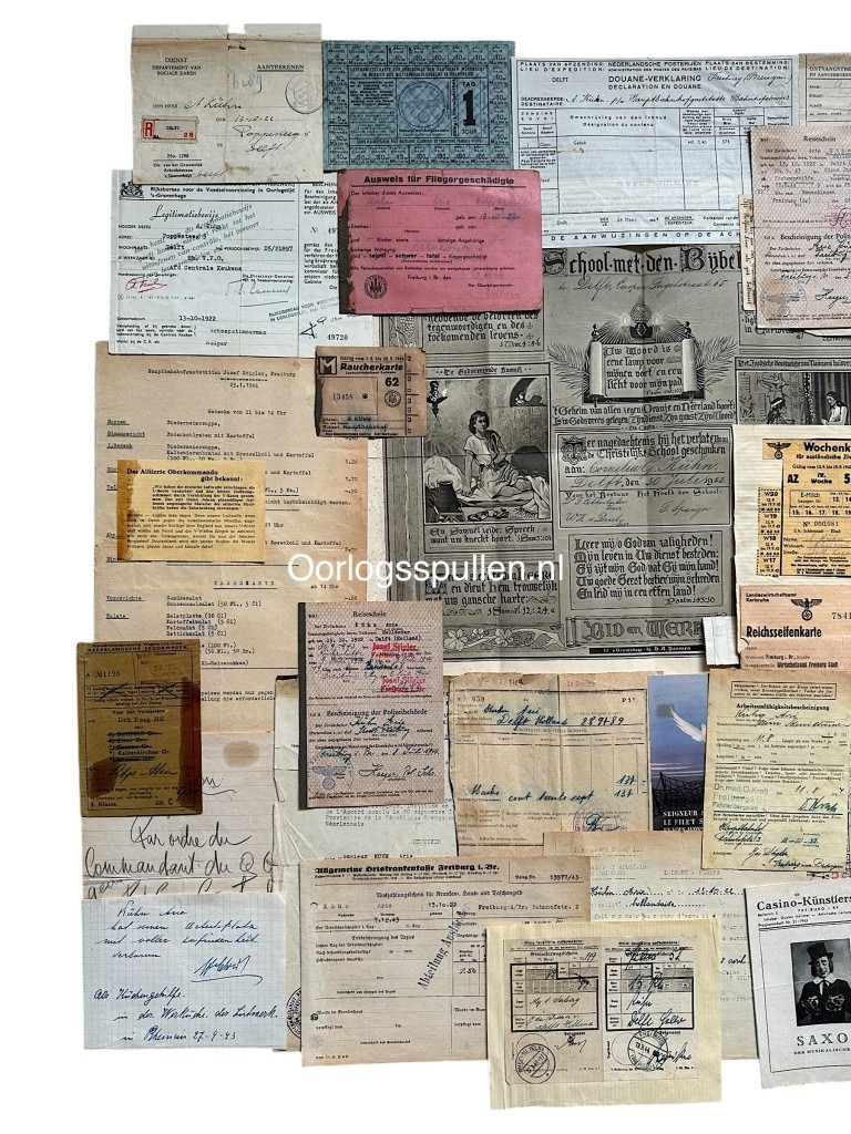 Original WWII Dutch large 'Arbeitseinsatz' grouping Delft / Freiburg - Image 2