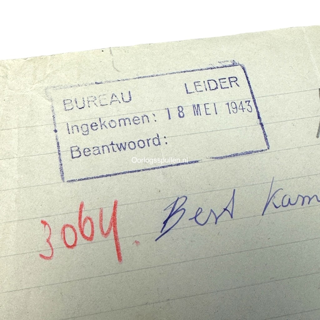 Original WWII Dutch Anti-NSB letter from the possession of Anton Mussert