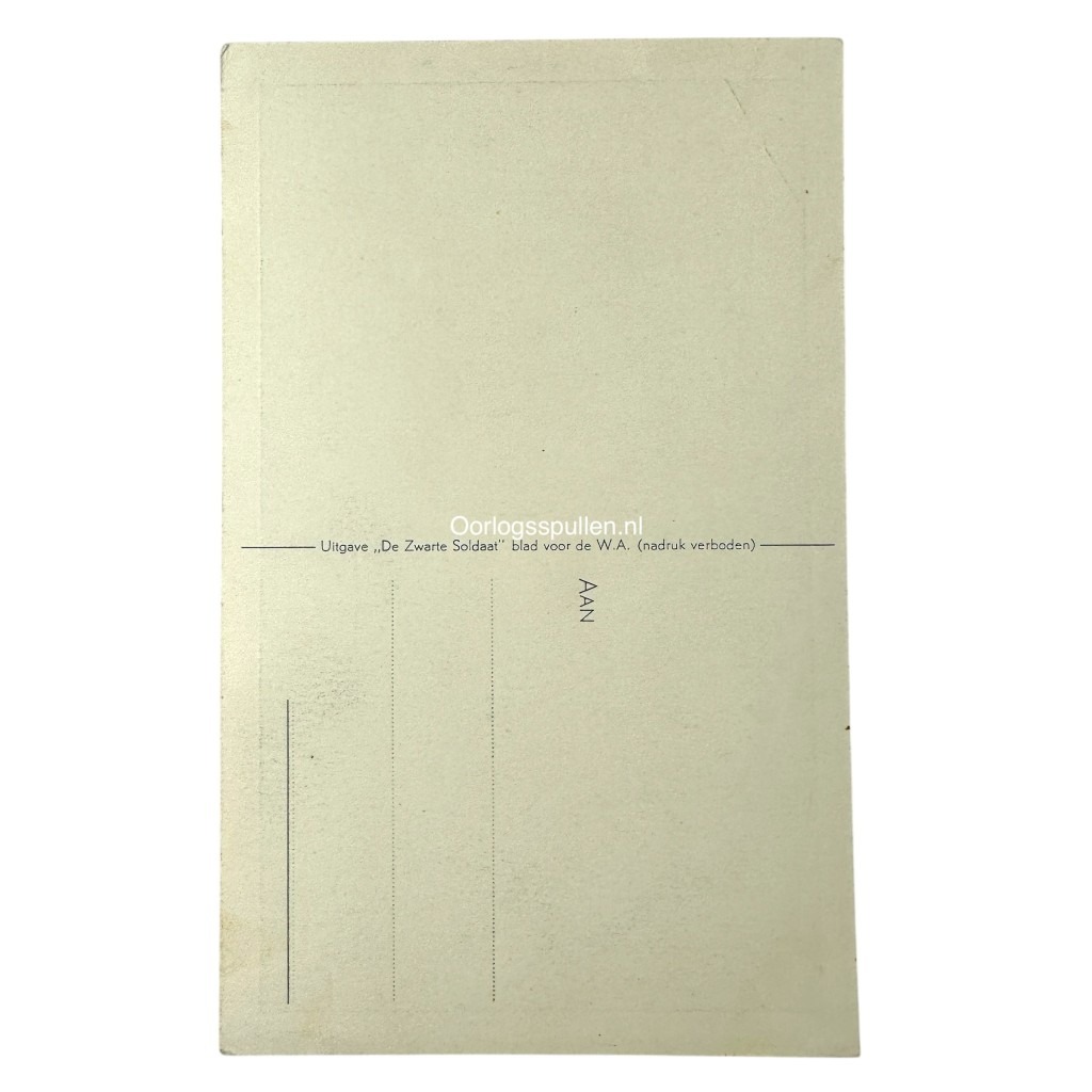 Original WWII Dutch NSB postcard regarding Peter Ton, Hendrik Koot and Hans Pelzer