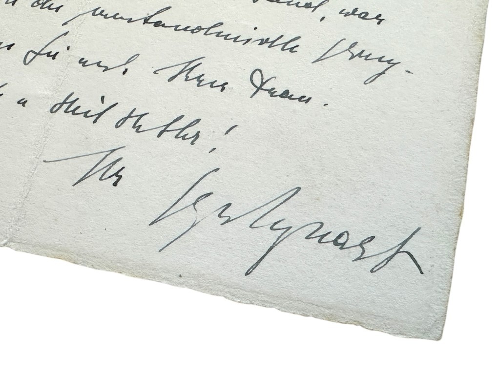 Original WWII German Dr. Arthur Seyss-Inquart handwritten letter