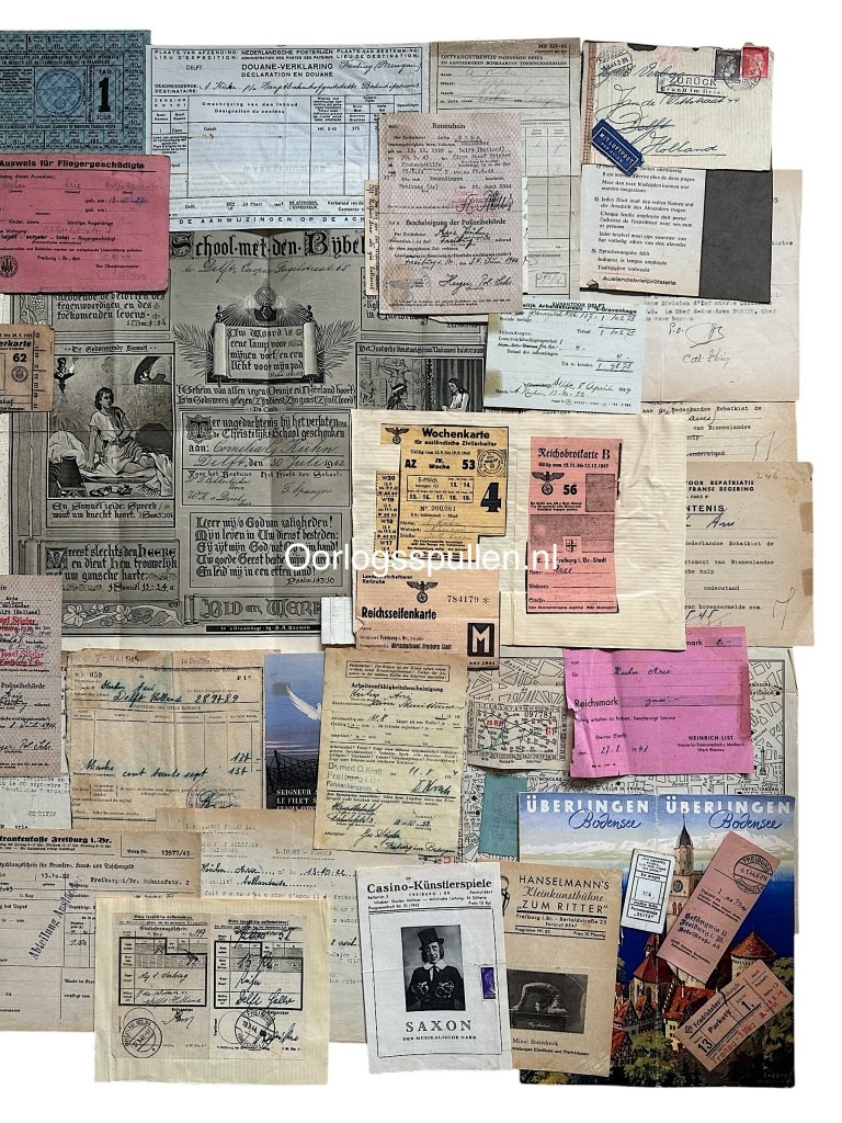 Original WWII Dutch large 'Arbeitseinsatz' grouping Delft / Freiburg - Image 3