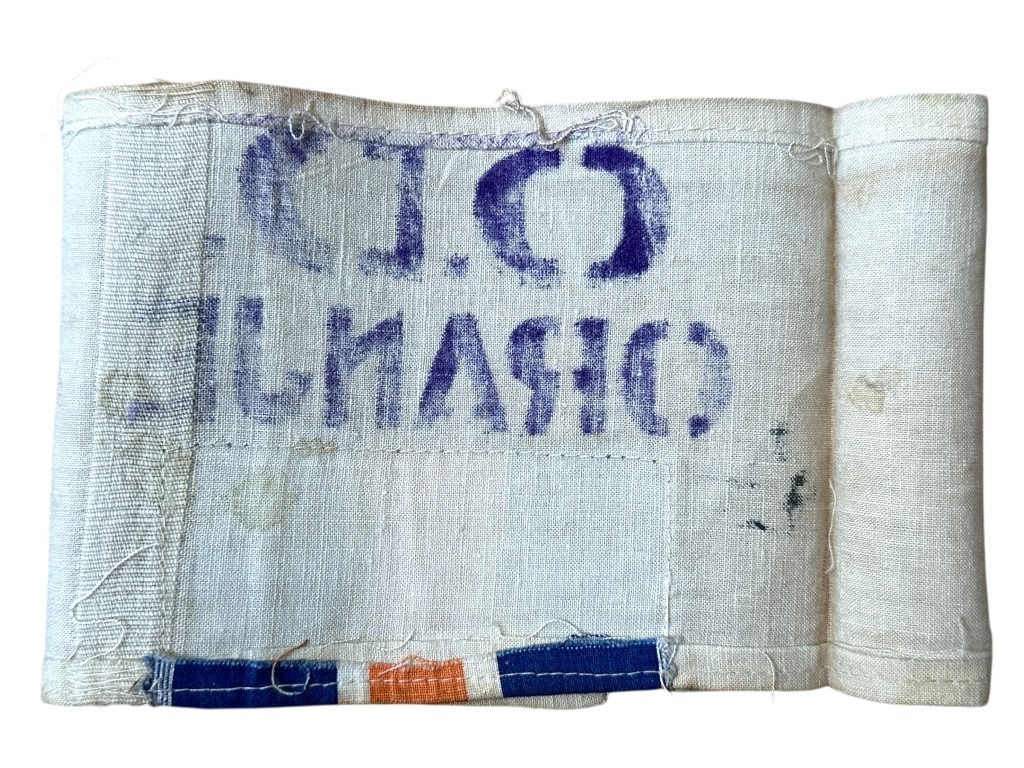 Original WWII Dutch Binnenlandse Strijdkrachten Orde Dienst 'Oranje' armband