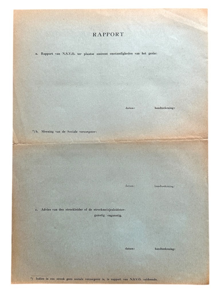 Original WWII Dutch Jeugdstorm form - Image 5