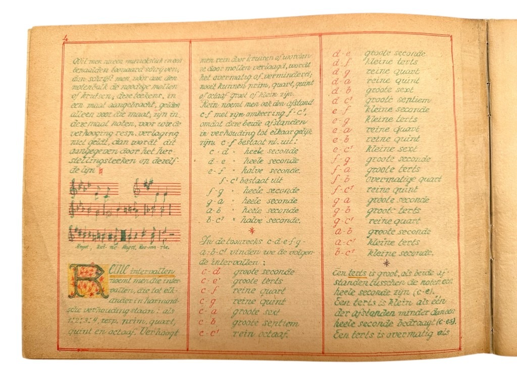 Original 1945 Dutch Waffen-SS volunteer POW camp Harskamp hand drawn songbook - Image 6