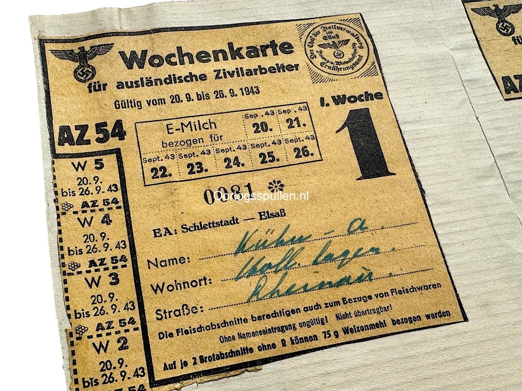 Original WWII Dutch large 'Arbeitseinsatz' grouping Delft / Freiburg - Image 6