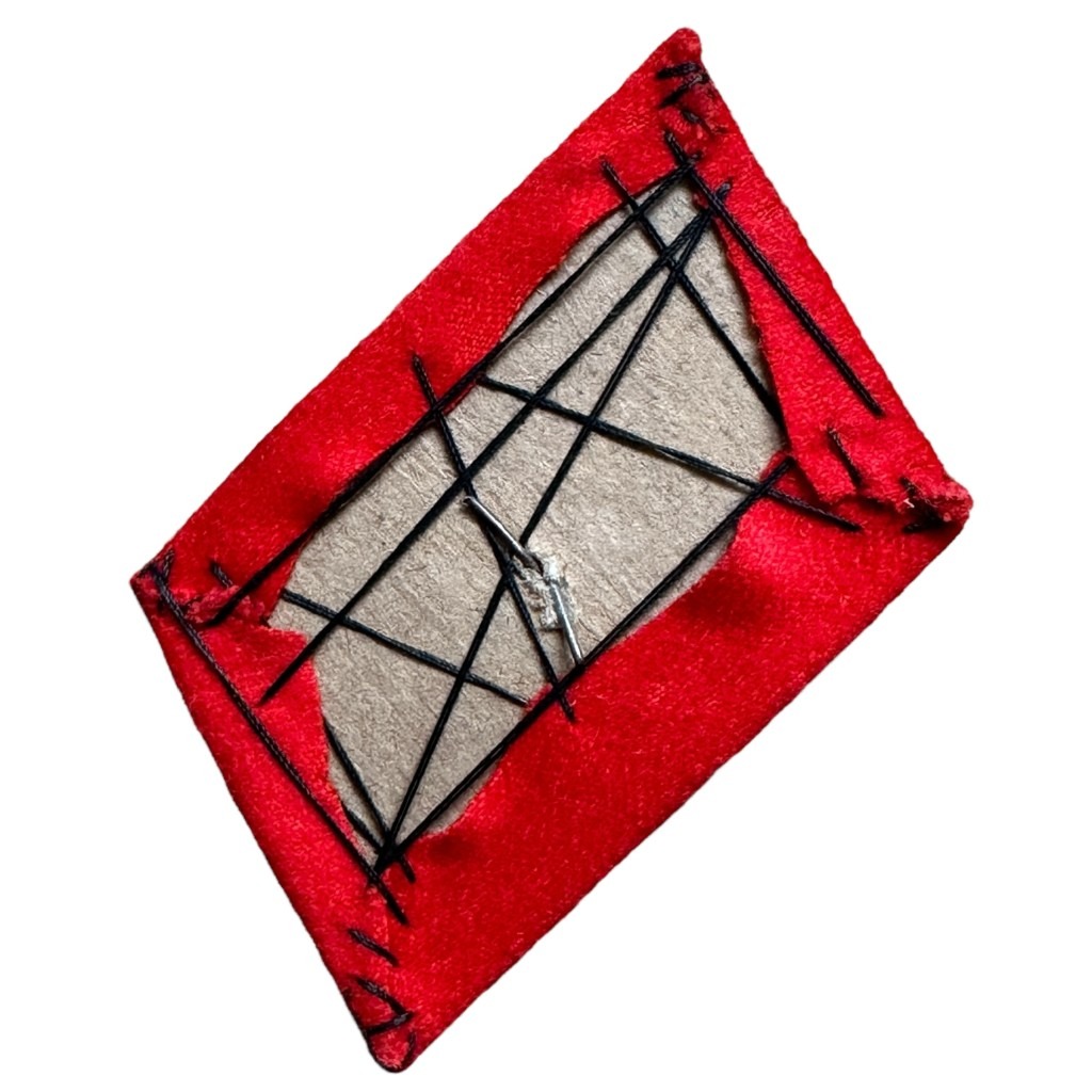 Original WWII Dutch NSB W.A. 'Opperwachtmeester' collar tab