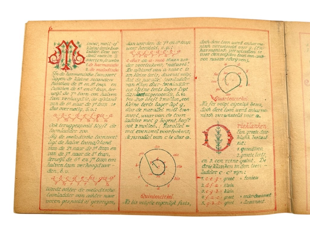 Original 1945 Dutch Waffen-SS volunteer POW camp Harskamp hand drawn songbook - Image 8