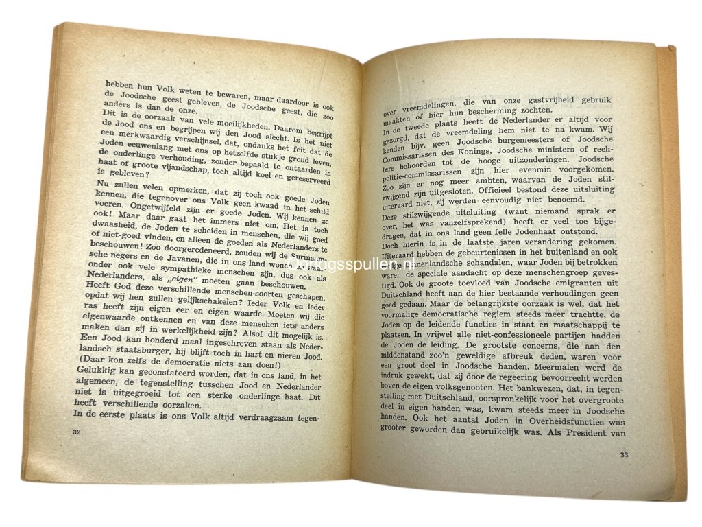 Original WWII Dutch Zwart Front brochure - Trouw aan Nederland