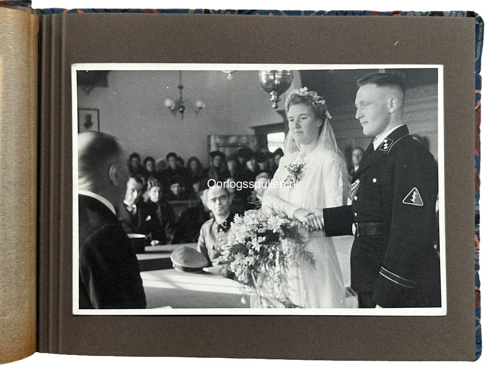 Original WWII Dutch SS wedding photo album