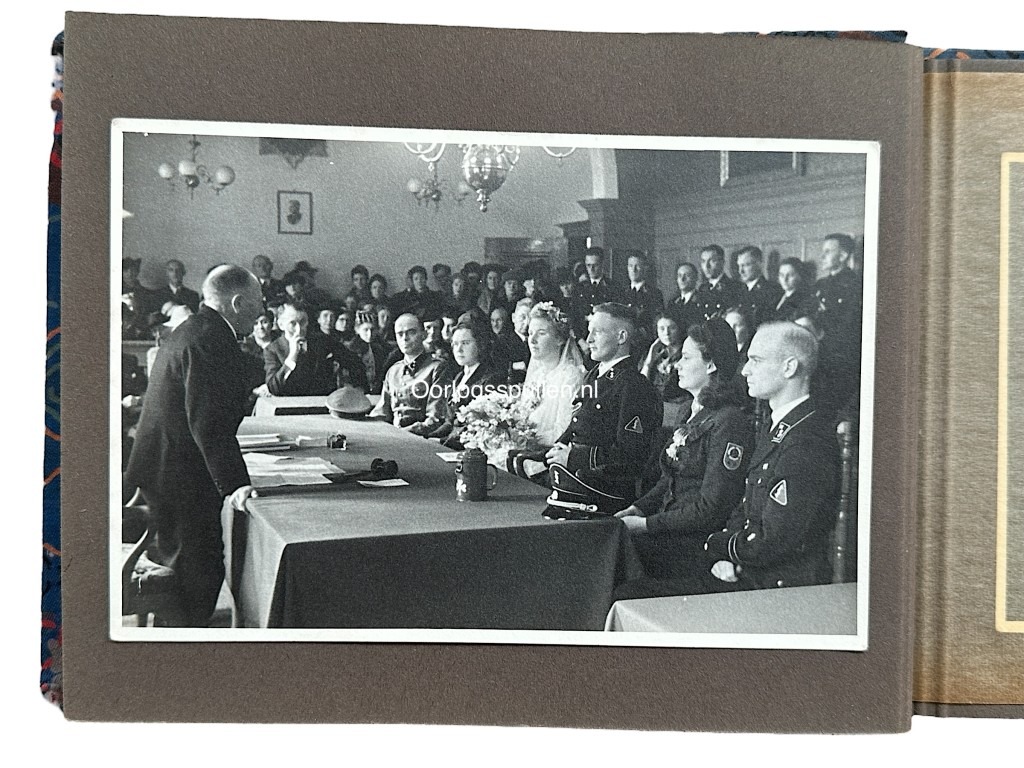 Original WWII Dutch SS wedding photo album