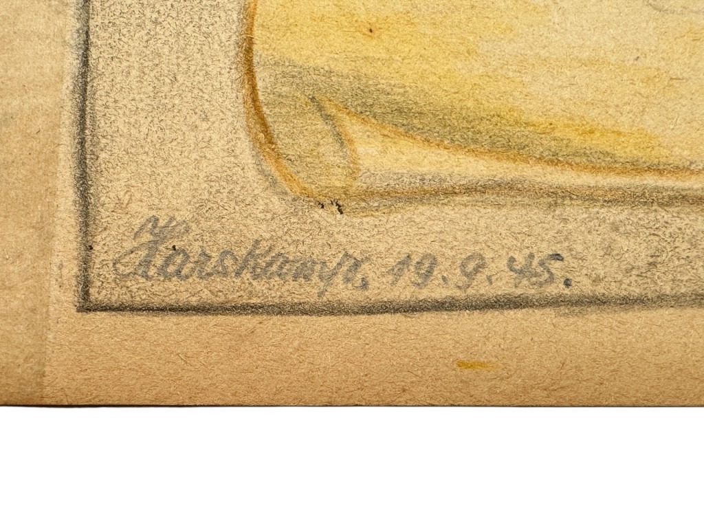 Original 1945 Dutch Waffen-SS volunteer POW camp Harskamp hand drawn songbook - Image 11