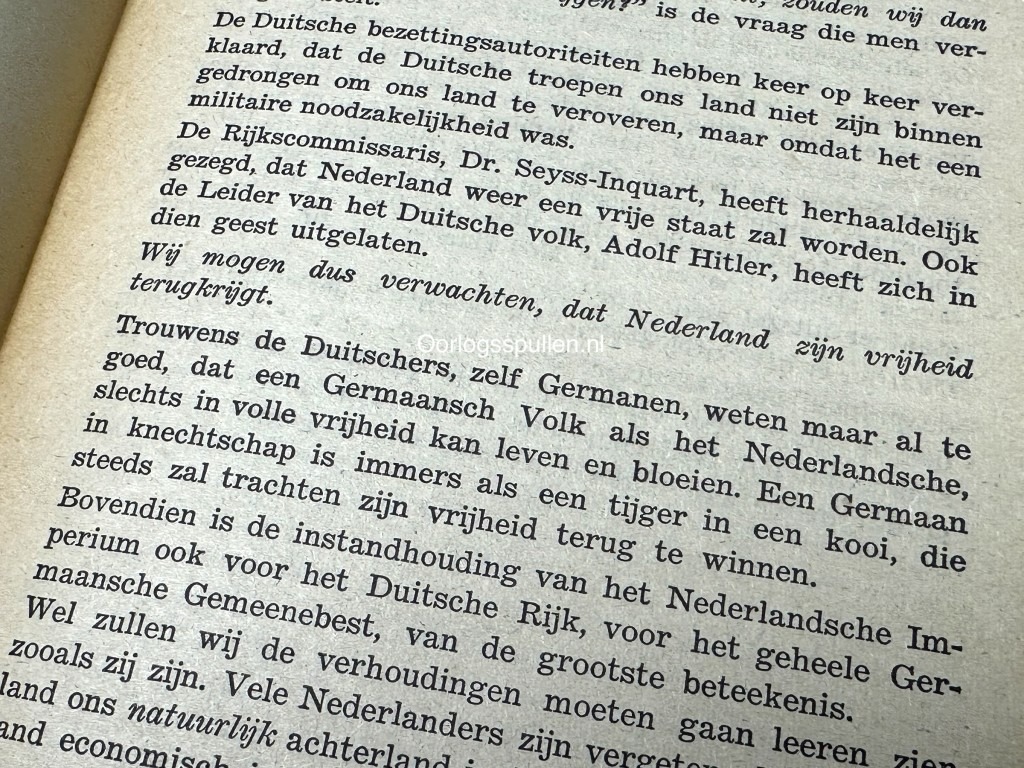 Original WWII Dutch Zwart Front brochure - Trouw aan Nederland