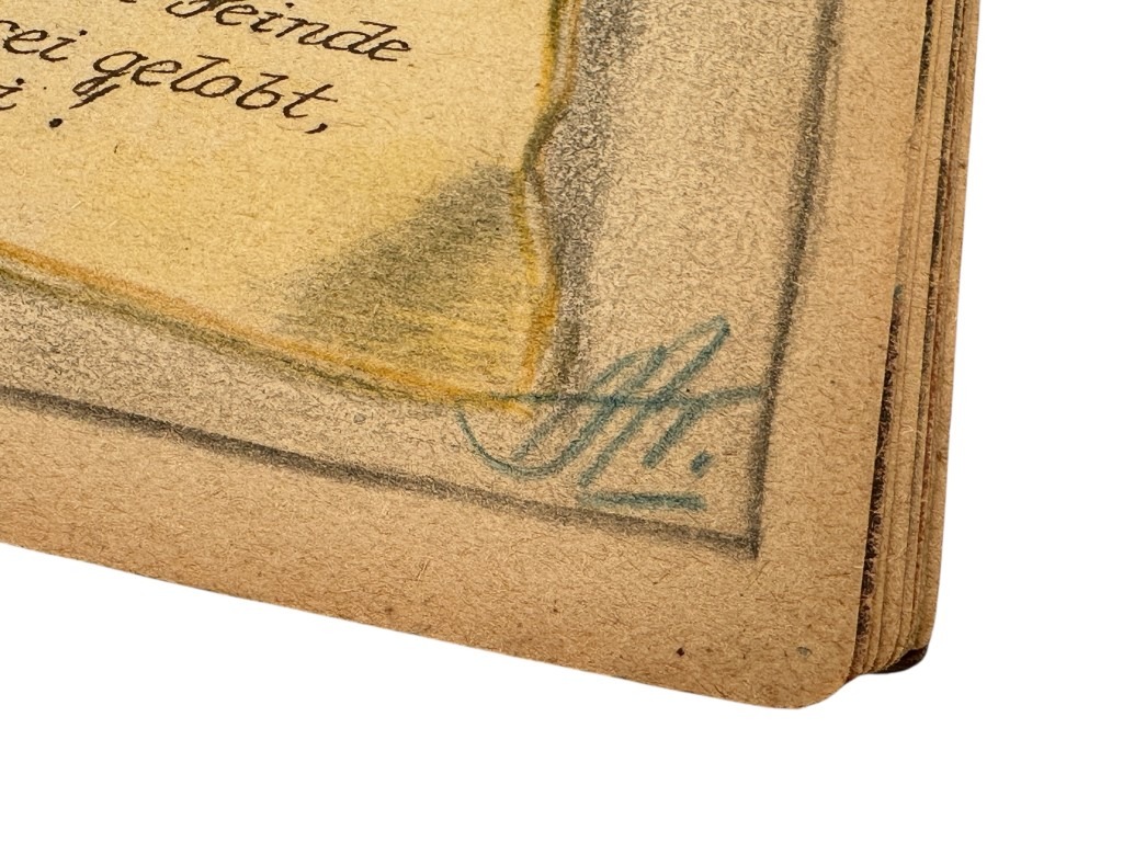 Original 1945 Dutch Waffen-SS volunteer POW camp Harskamp hand drawn songbook - Image 12