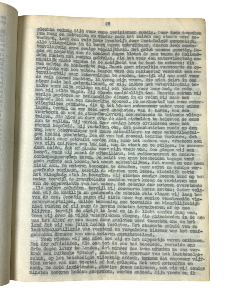 Original WWII Dutch resistance report Minister Eelco van Kleffens 1941 - Image 13