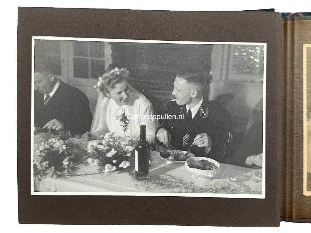 Original WWII Dutch SS wedding photo album