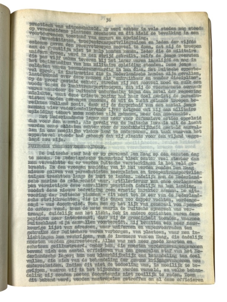 Original WWII Dutch resistance report Minister Eelco van Kleffens 1941 - Image 14