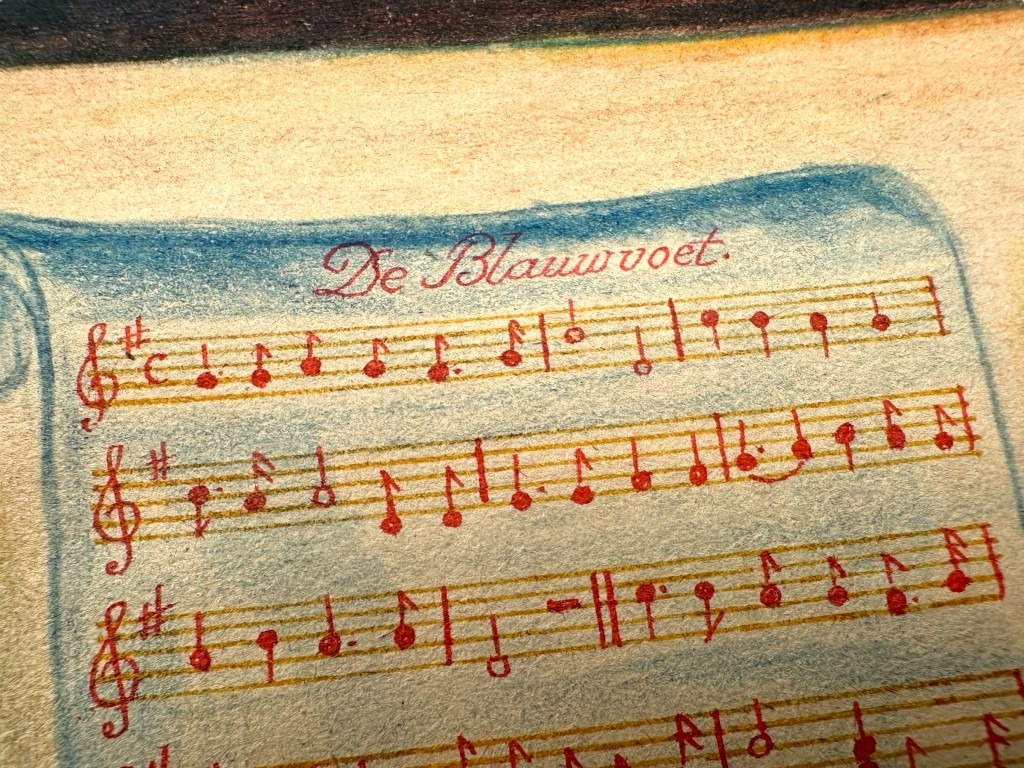 Original 1945 Dutch Waffen-SS volunteer POW camp Harskamp hand drawn songbook - Image 15