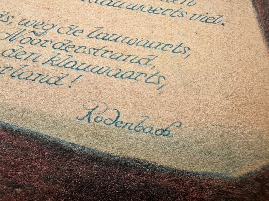 Original 1945 Dutch Waffen-SS volunteer POW camp Harskamp hand drawn songbook - Image 16