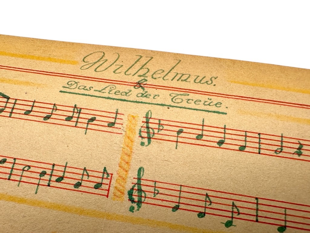 Original 1945 Dutch Waffen-SS volunteer POW camp Harskamp hand drawn songbook - Image 20