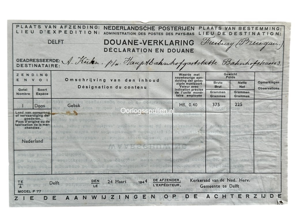 Original WWII Dutch large 'Arbeitseinsatz' grouping Delft / Freiburg - Image 30