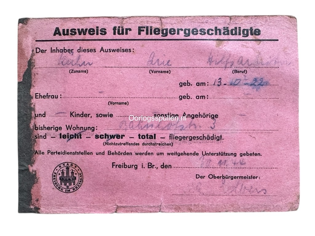 Original WWII Dutch large 'Arbeitseinsatz' grouping Delft / Freiburg - Image 13