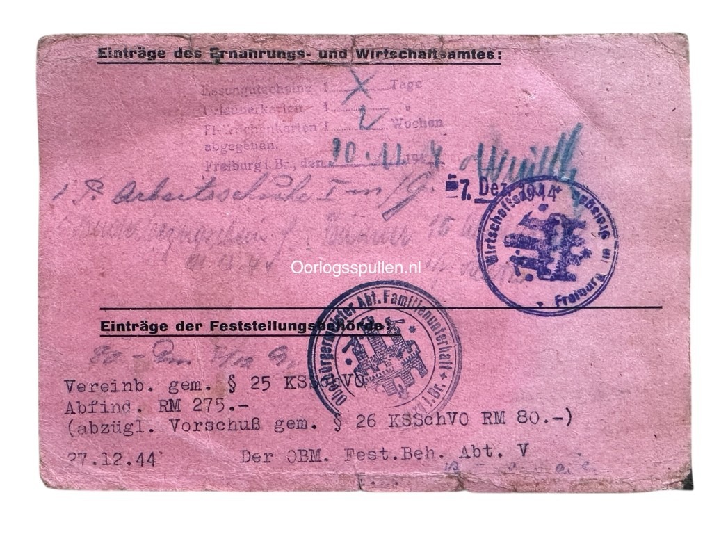 Original WWII Dutch large 'Arbeitseinsatz' grouping Delft / Freiburg - Image 14