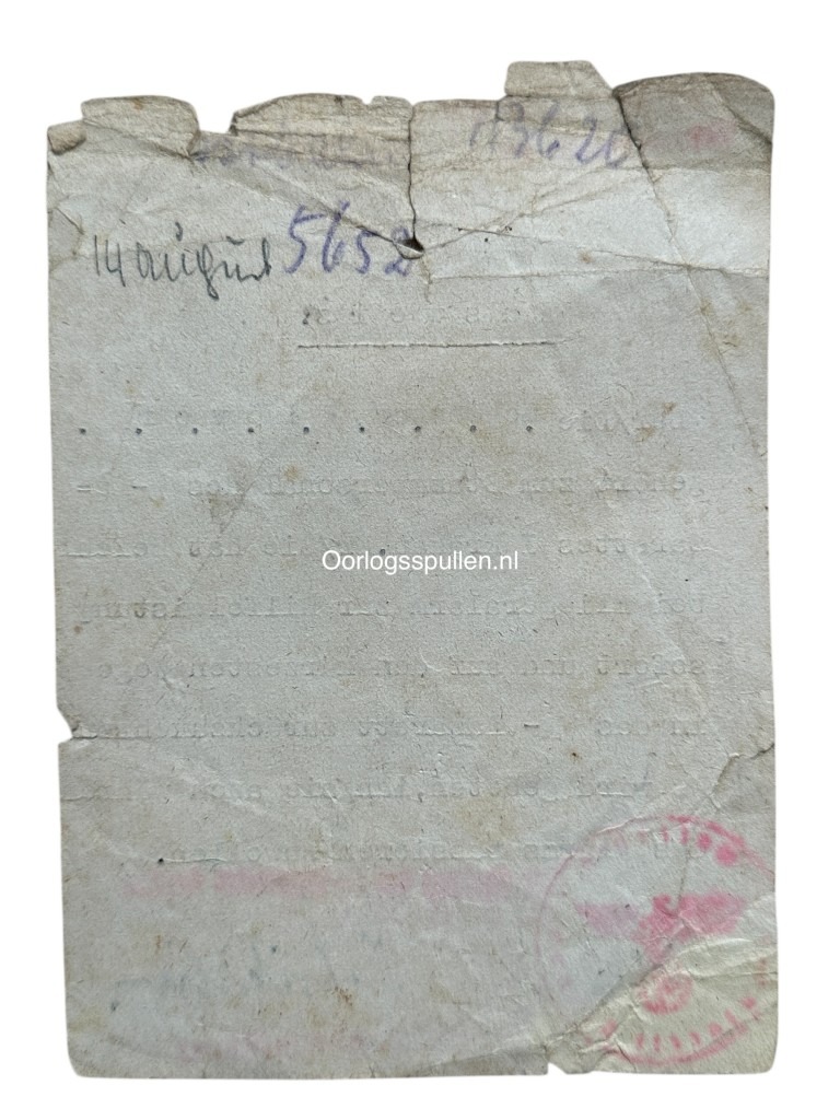 Original WWII German SS-Lazarett Ausweis and Urlaubschein Krakau - Image 3