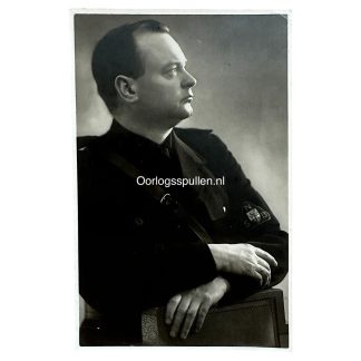 Original WWII Dutch NSB Anton Mussert postcard