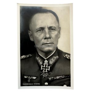 Erwin Rommel Gun Original WWII German Erwin Rommel postcard - Oorlogsspullen.nl ...