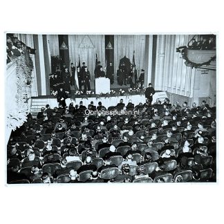 Original WWII Dutch NSB photo Anton Mussert in Doetinchem