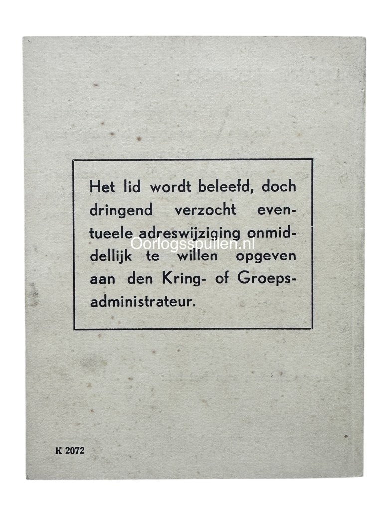 Original WWII Dutch NSB set from Hillegersberg