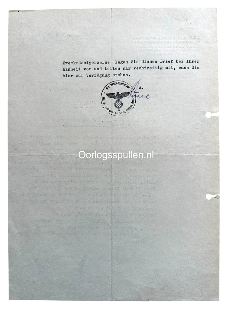 Original WWII German Kanzlei des Führers der NSDAP set Hilversum