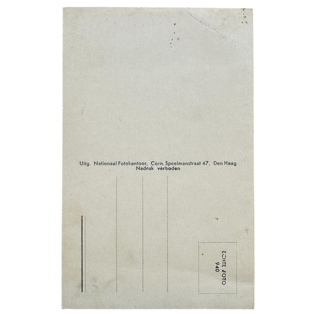 Original WWII Dutch NSB Anton Mussert postcard