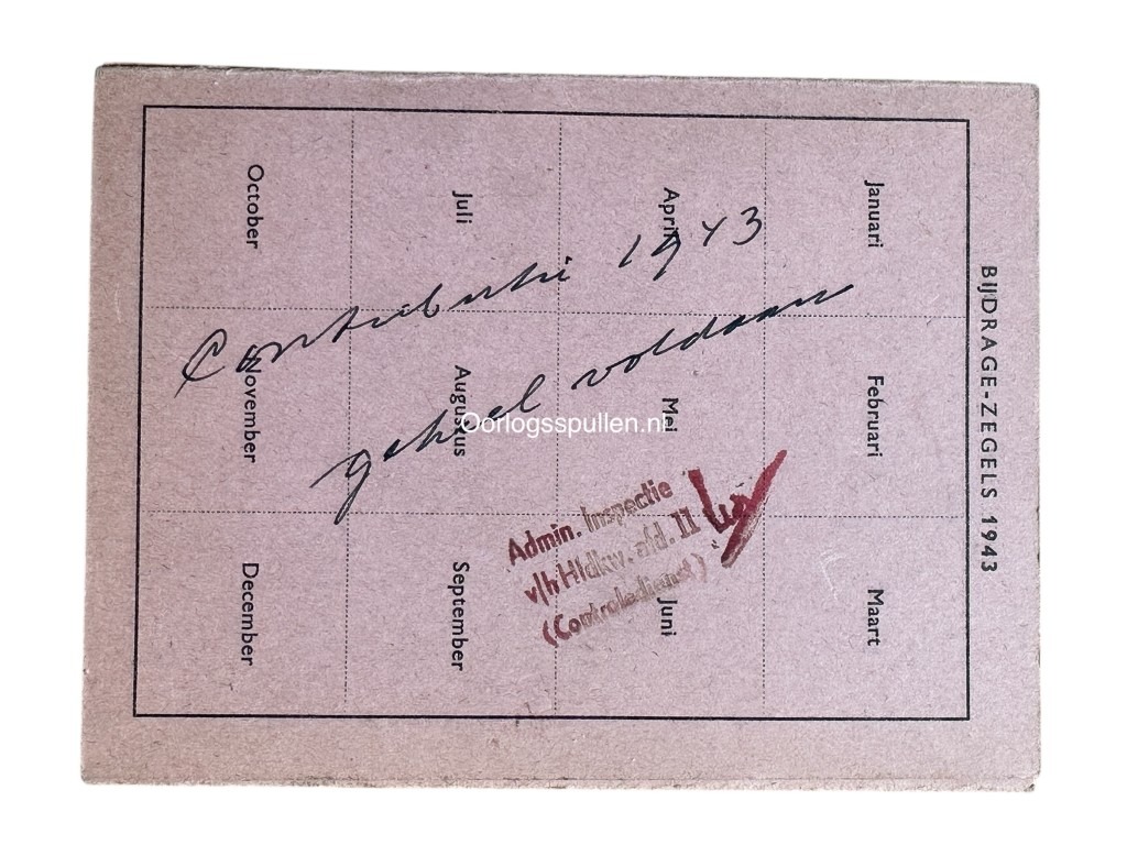 Original WWII Dutch NSB set from Hillegersberg