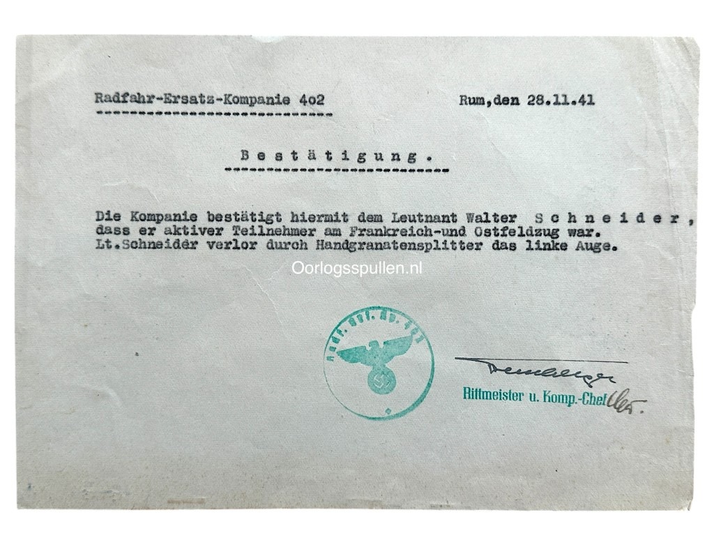 Original WWII German Kanzlei des Führers der NSDAP set Hilversum