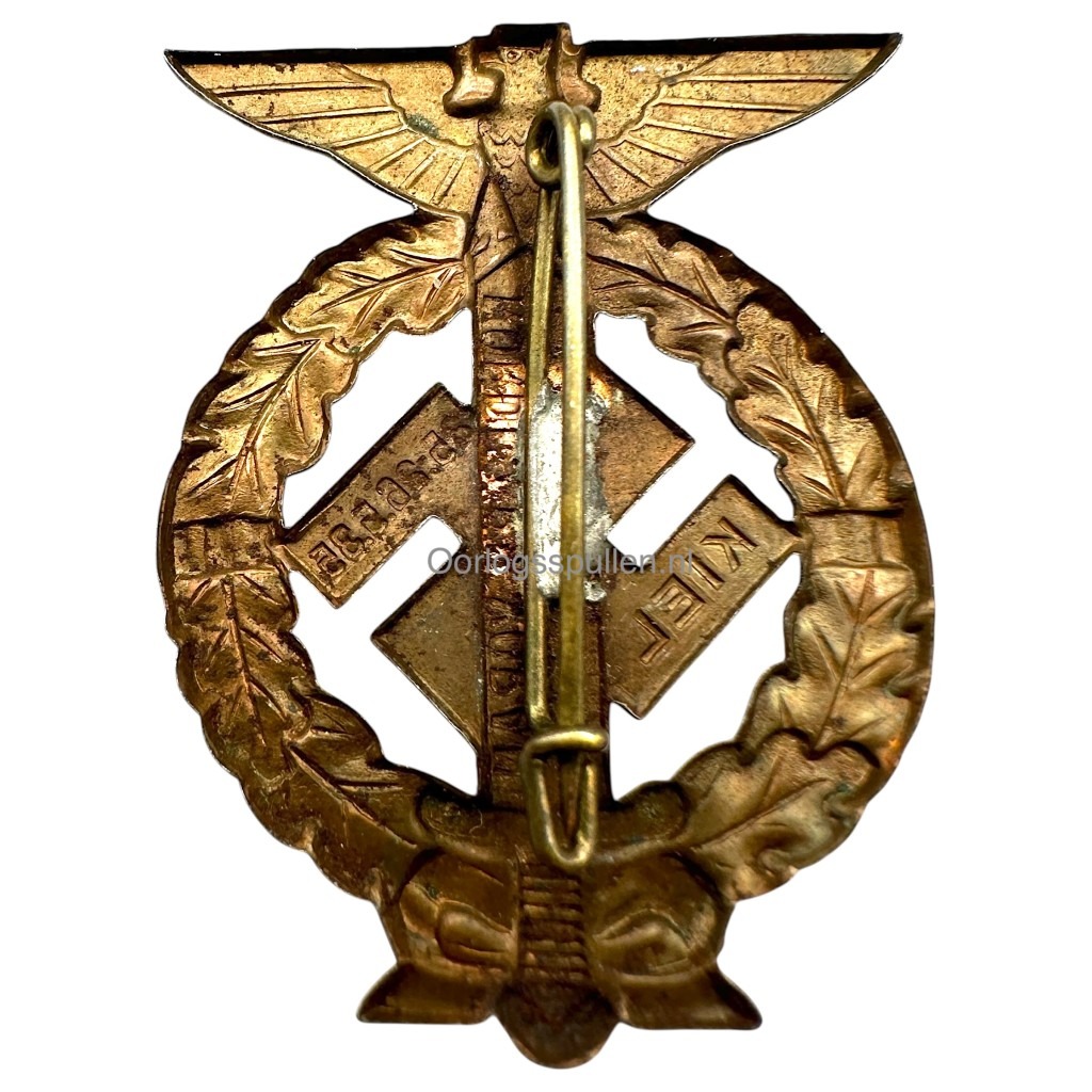 Original WWII German SA 'Nordmark Voran' Kiel 1935 pin