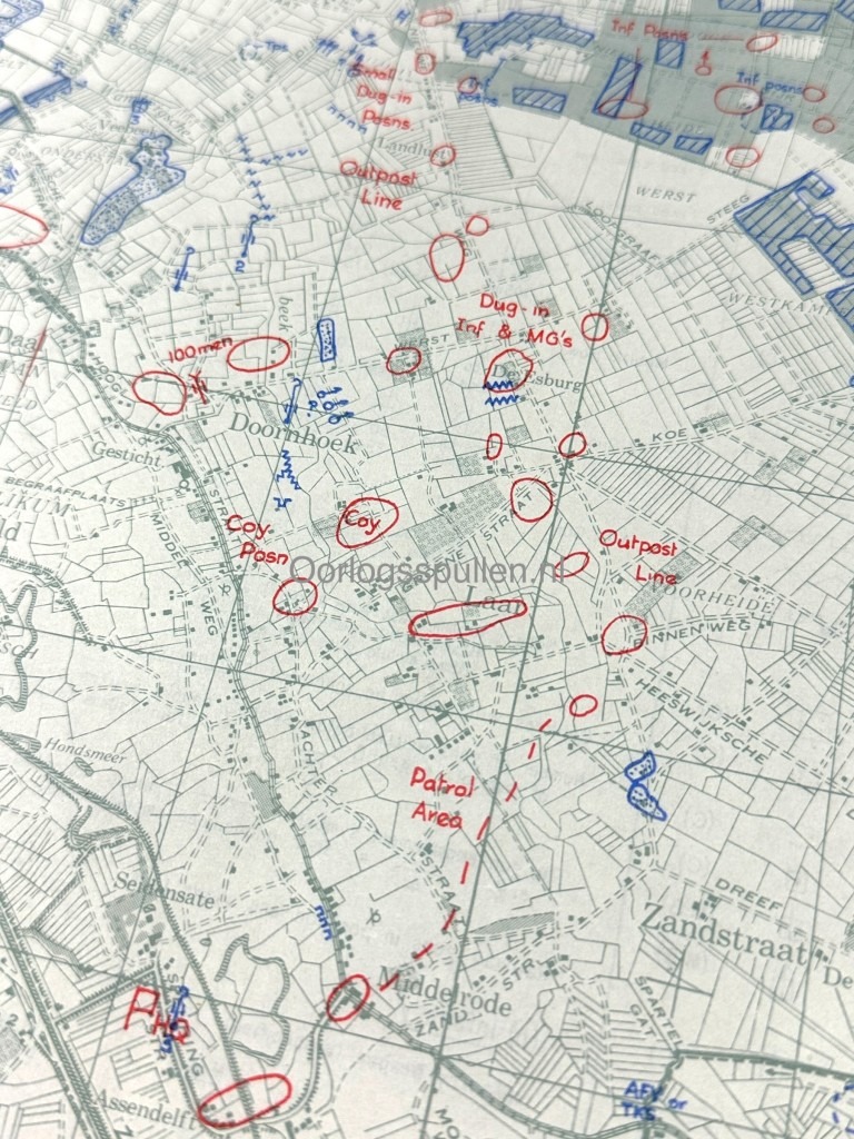 Original WWII British Secret map for Operation Pheasant – ’s-Hertogenbosch